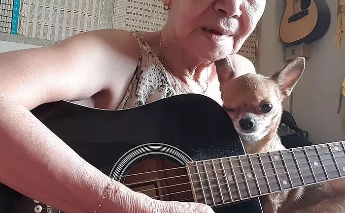 泰国一个老奶奶火了，而带火她的，是她的歌声和狗狗... - 2