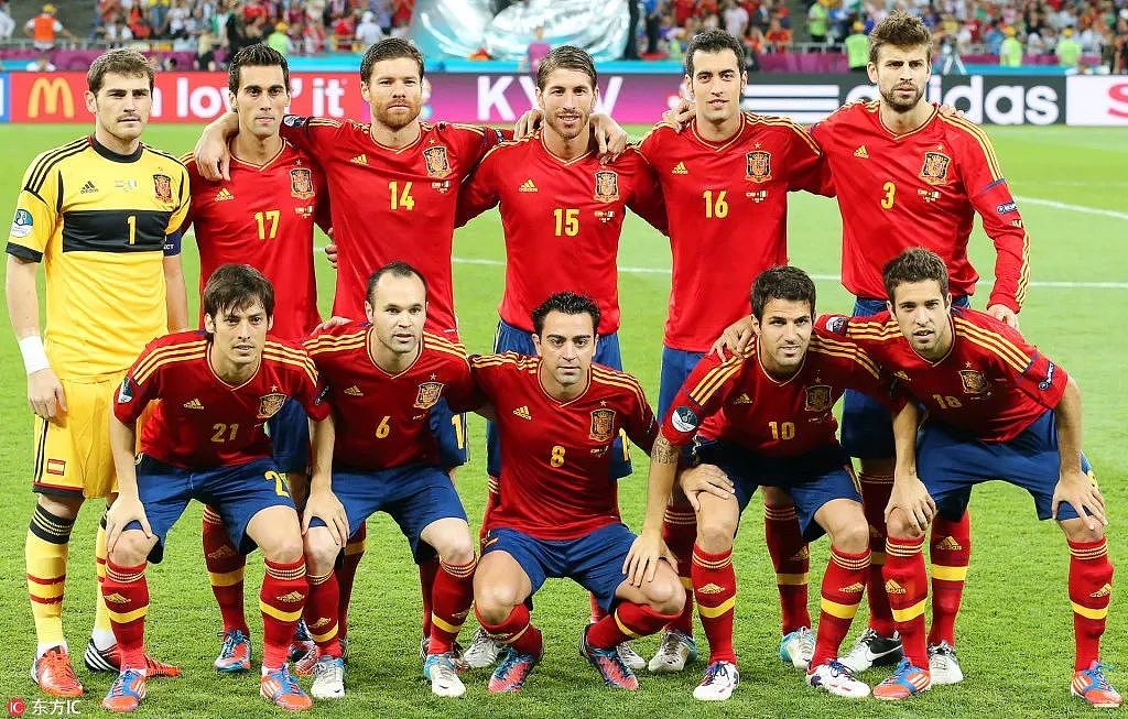 2012欧洲杯决赛西班牙首发11人中，有3人在今夏退出国家队 - 1