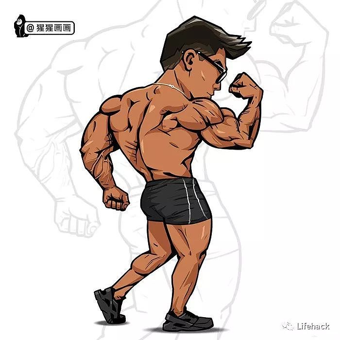 中国小伙创作的Q版肌肉漫画，把网友萌翻了 - 27