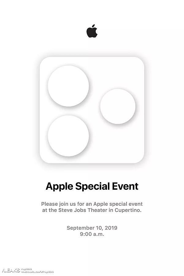 疑似苹果秋季发布会邀请函曝光，新iPad要上三摄？ - 1