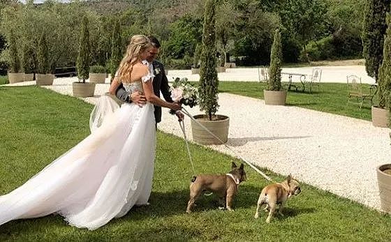 带两只狗参加婚礼，结果睡在新娘的婚纱上流哈喇子！ - 8