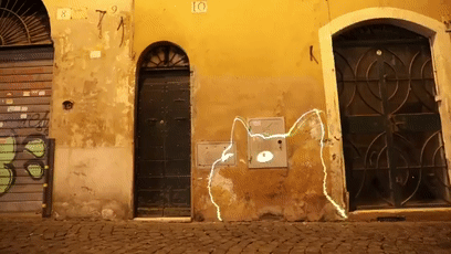 近日罗马街头惊现巨型光雕艺术猫咪，才发现猫咪还可以这么玩！ - 4