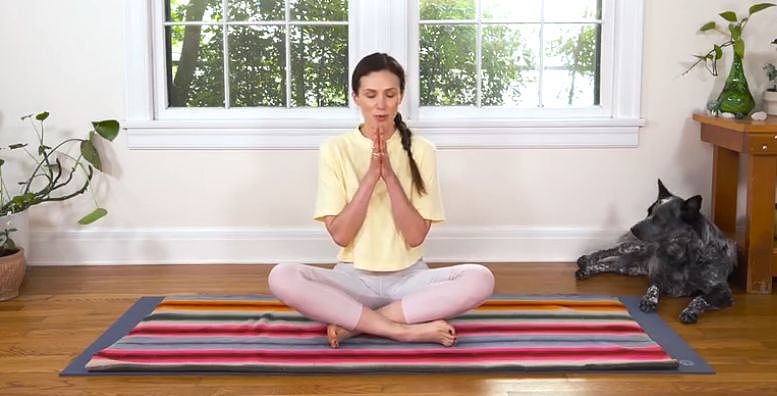瑜伽简易坐姿，每天3分钟，延缓衰老 ▷ 每日一练 - 12