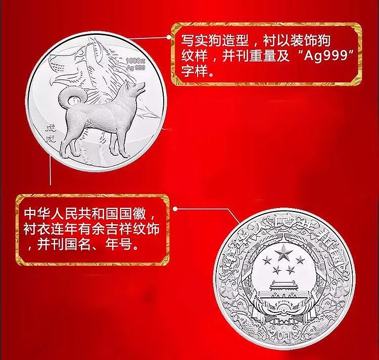 奇迹，中国人民银行居然在狗年发行了1公斤纯银狗年币，成史上最重纪念币 - 8