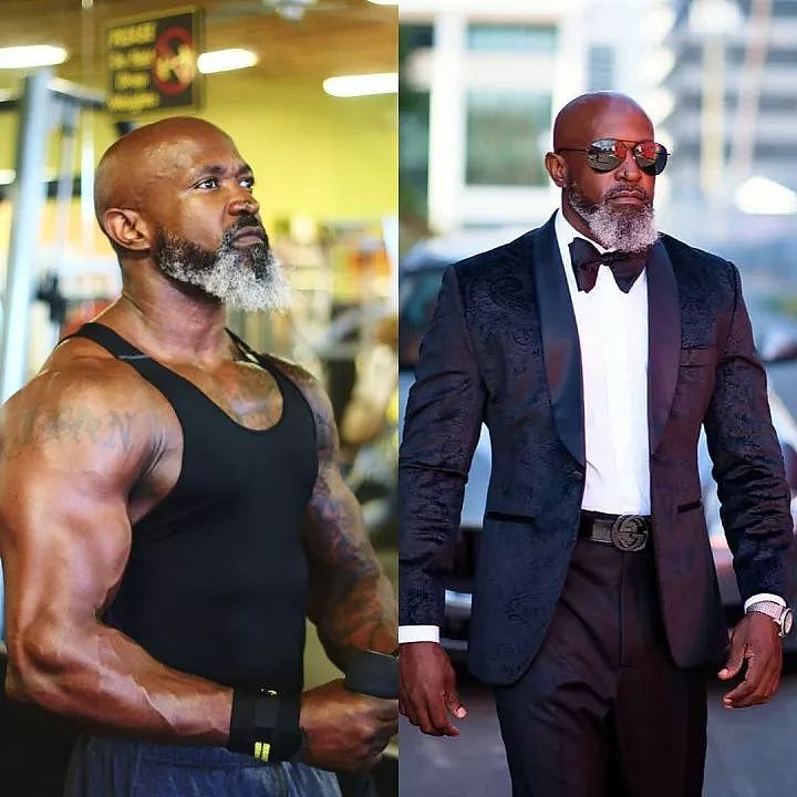 55岁黑金刚用肌肉告诉你：年龄就是个屁 - 45