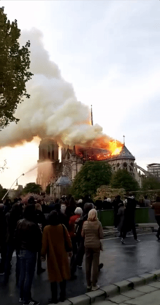 全世界为之悲伤！巴黎圣母院大火，800年古迹被焚毁，救援最新进展已出... - 11