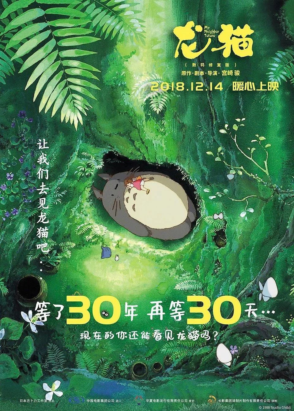 30年后《龙猫》再上映，欠宫崎骏的电影票终于可以还上了！ - 28