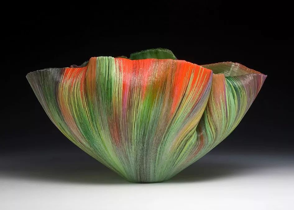 她是全球第一位作品进入MoMA的玻璃艺术家，玻璃丝竟能打造出如此绚烂的光色之美！ - 6