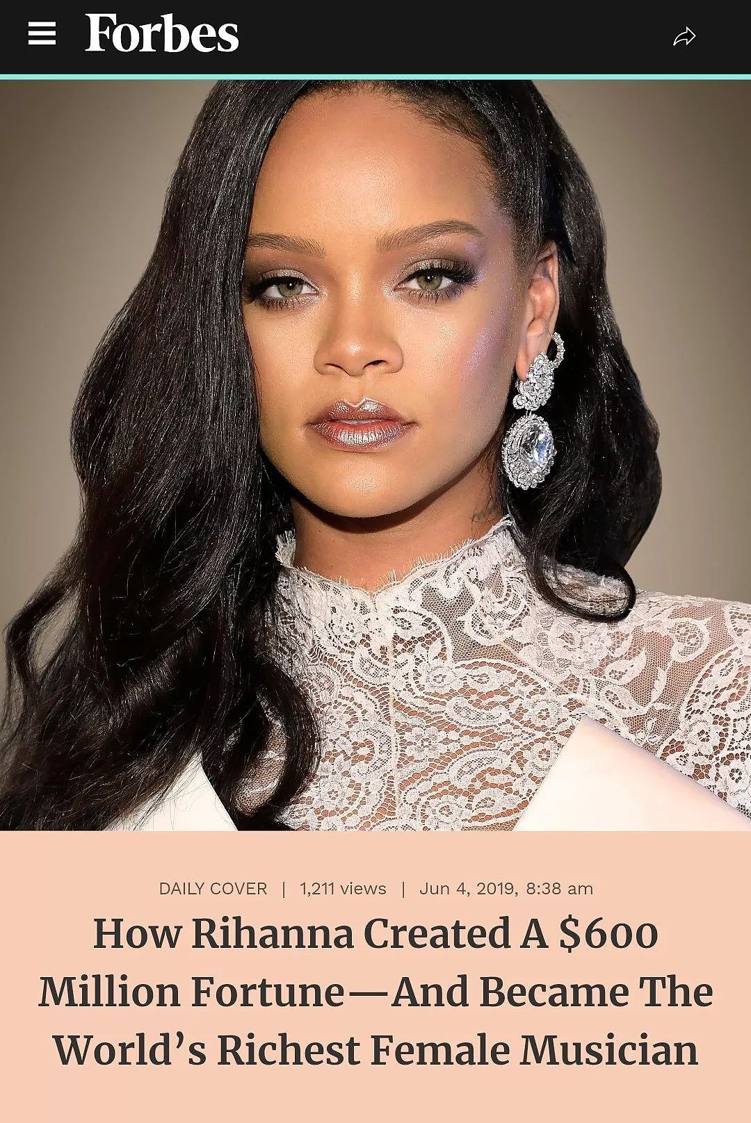 作为身价最高的女歌手，还有什么是Rihanna做不到的？ - 2
