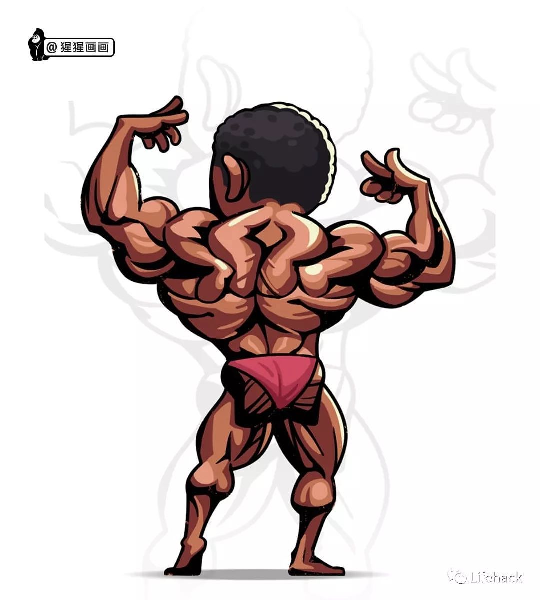 中国小伙创作的Q版肌肉漫画，把网友萌翻了 - 10