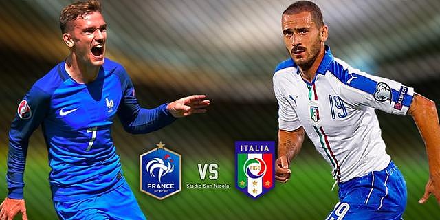 法国vs意大利：坎特博格巴托利索搭档中场，意大利新人尽出