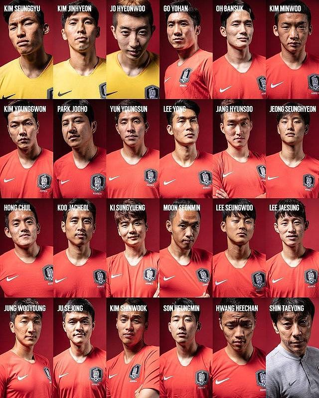 韩国世界杯23人大名单：孙兴慜领衔，金英权入选，权敬源无缘