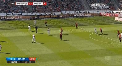 半场-汉诺威0-0拜仁，瓦格纳失良机