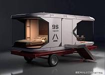 2024新款民宿房 带车轮的太空舱 轮式太空舱 装上轮子的太空舱 太空房车