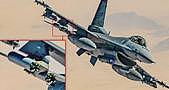 F-16战斗机携带激光制导火箭弹巡逻中东 疑似击落胡塞武装无人机